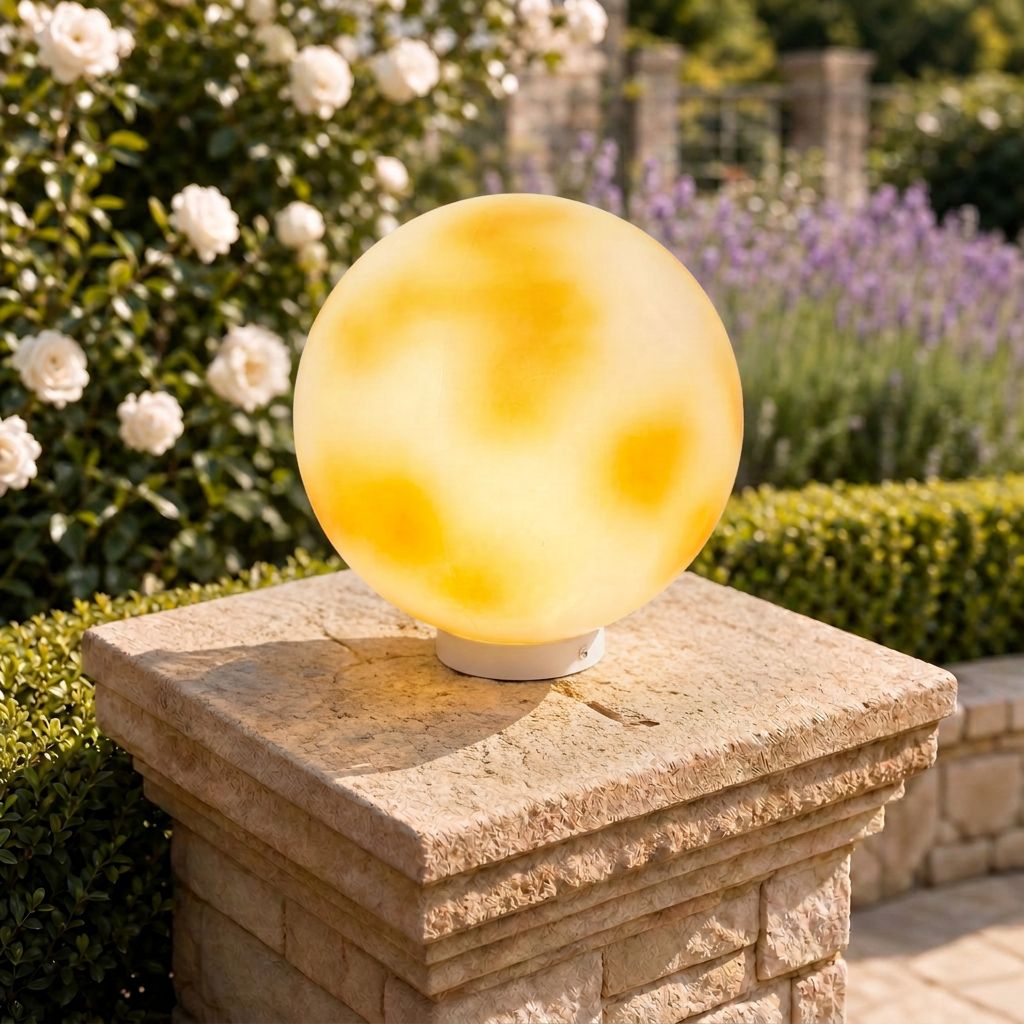 Selene Solar Moon Waterproof Outdoor Post Light Fixture