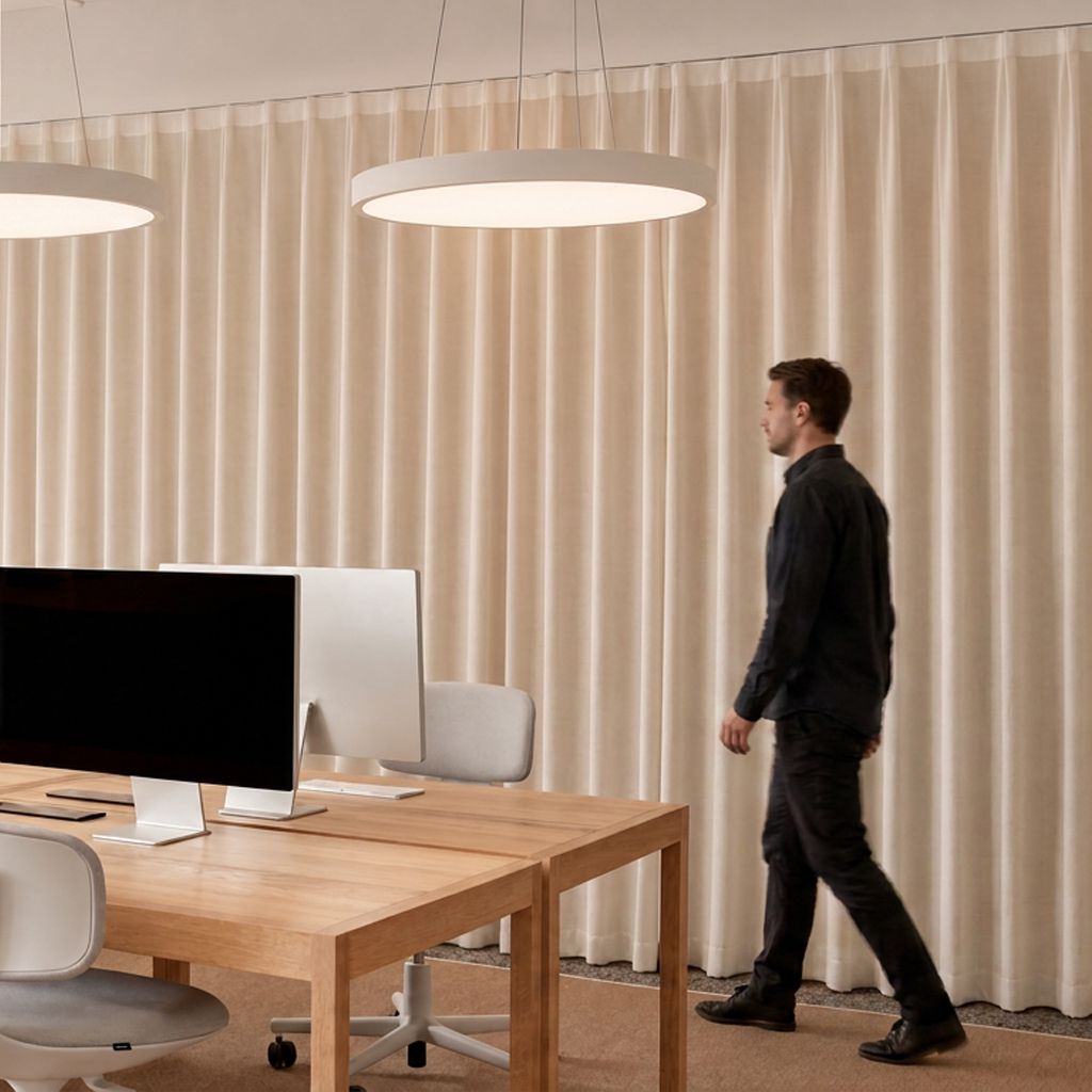 Aura Round Pendant Light Minimalist Office Ceiling Fixture