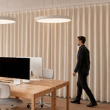 Aura Round Pendant Light Minimalist Office Ceiling Fixture