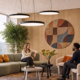 Aura Round Pendant Light Minimalist Office Ceiling Fixture