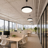 Aura Round Pendant Light Minimalist Office Ceiling Fixture