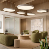 Aura Round Pendant Light Minimalist Office Ceiling Fixture