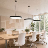 Aura Round Pendant Light Minimalist Office Ceiling Fixture