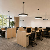 Aura Round Pendant Light Minimalist Office Ceiling Fixture