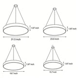 Aura Round Pendant Light Minimalist Office Ceiling Fixture