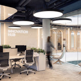 Aura Round Pendant Light Minimalist Office Ceiling Fixture